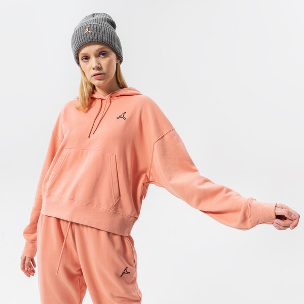Дамски суичър JORDAN СУИТЧЪР С КАЧУЛКА W J ESSEN FLC HOODIE CORE dn4570-824 цвят розов