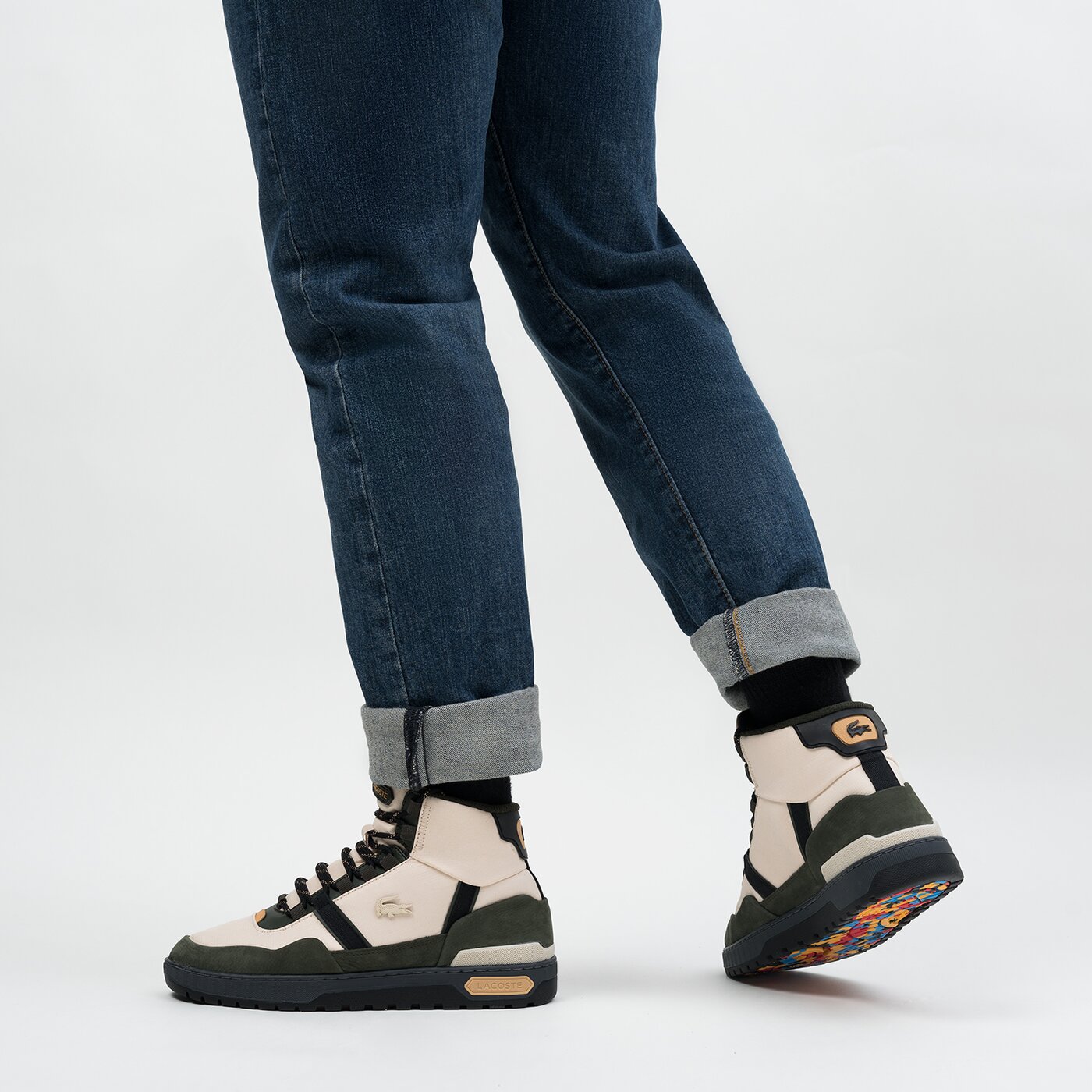 Мъжки зимни обувки LACOSTE T-CLIP WNTR MID 222 2 744sma00651y5 цвят бежов