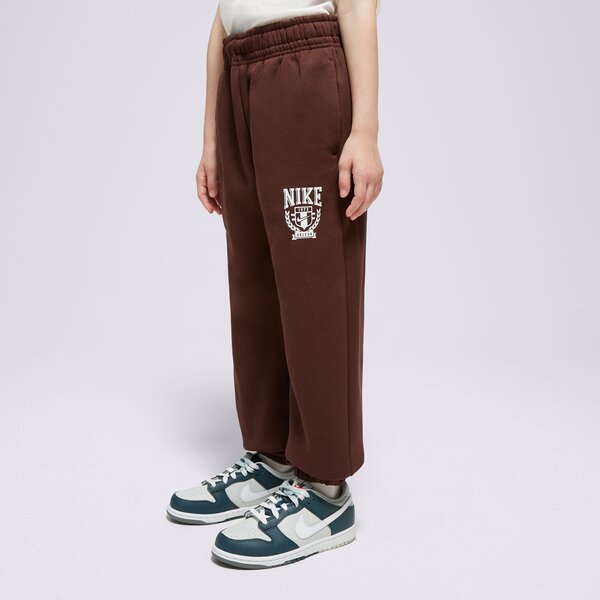 Детски панталони NIKE ПАНТАЛОНИ G NSW TREND FLC CF PANT GIRL fz4720-227 цвят кафяв