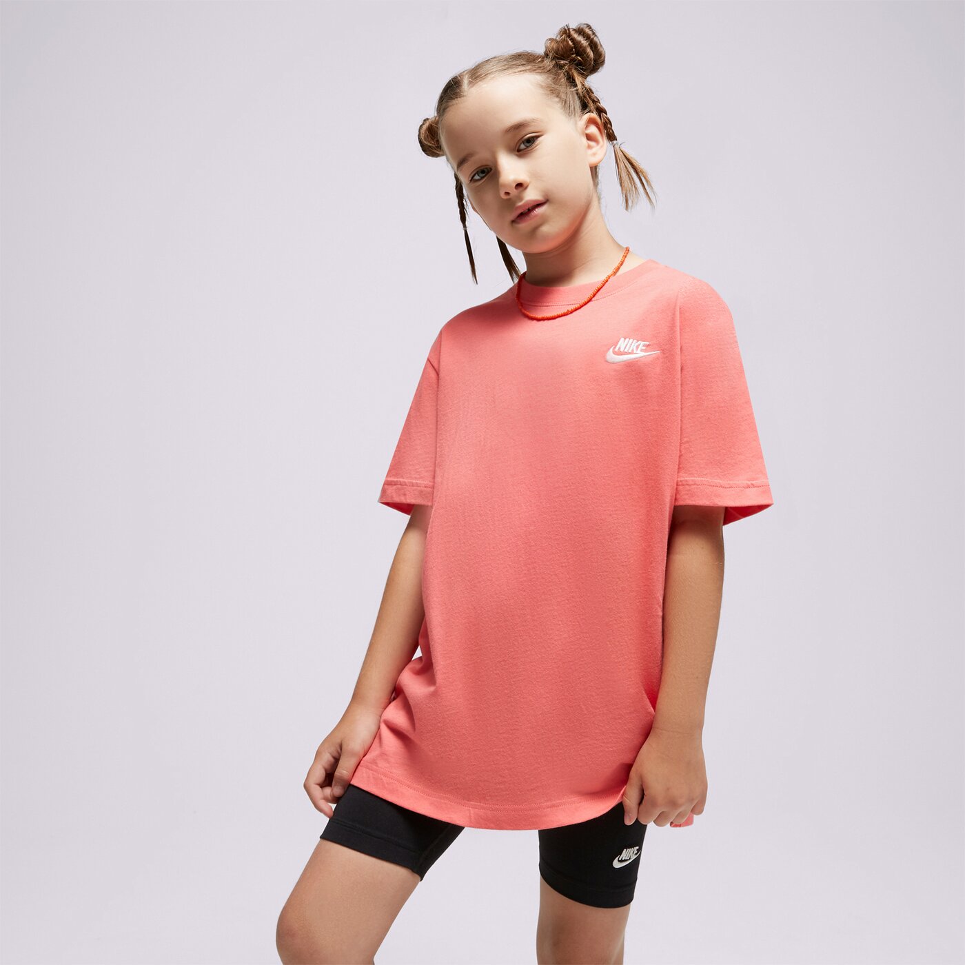Детска тениска NIKE ТЕНИСКА G NSW TEE CLUB SS BOY fd0927-894 цвят розов