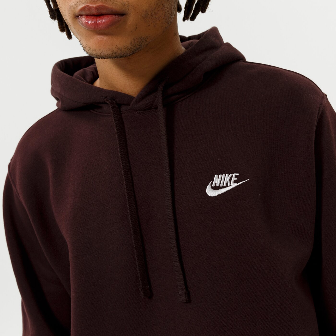 Мъжки суичър NIKE СУИТЧЪР С КАЧУЛКА SPORTSWEAR CLUB FLEECE bv2654-203 цвят бордо