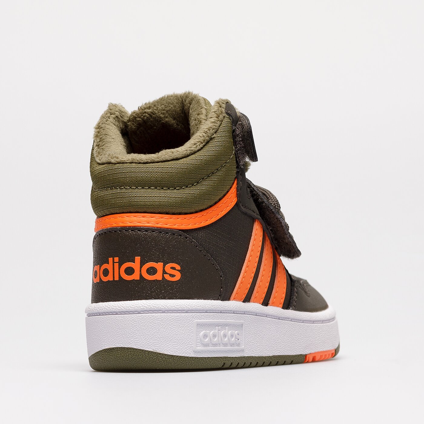 Детски маратонки ADIDAS HOOPS MID 3.0 FUR AC I  gw4480 цвят каки