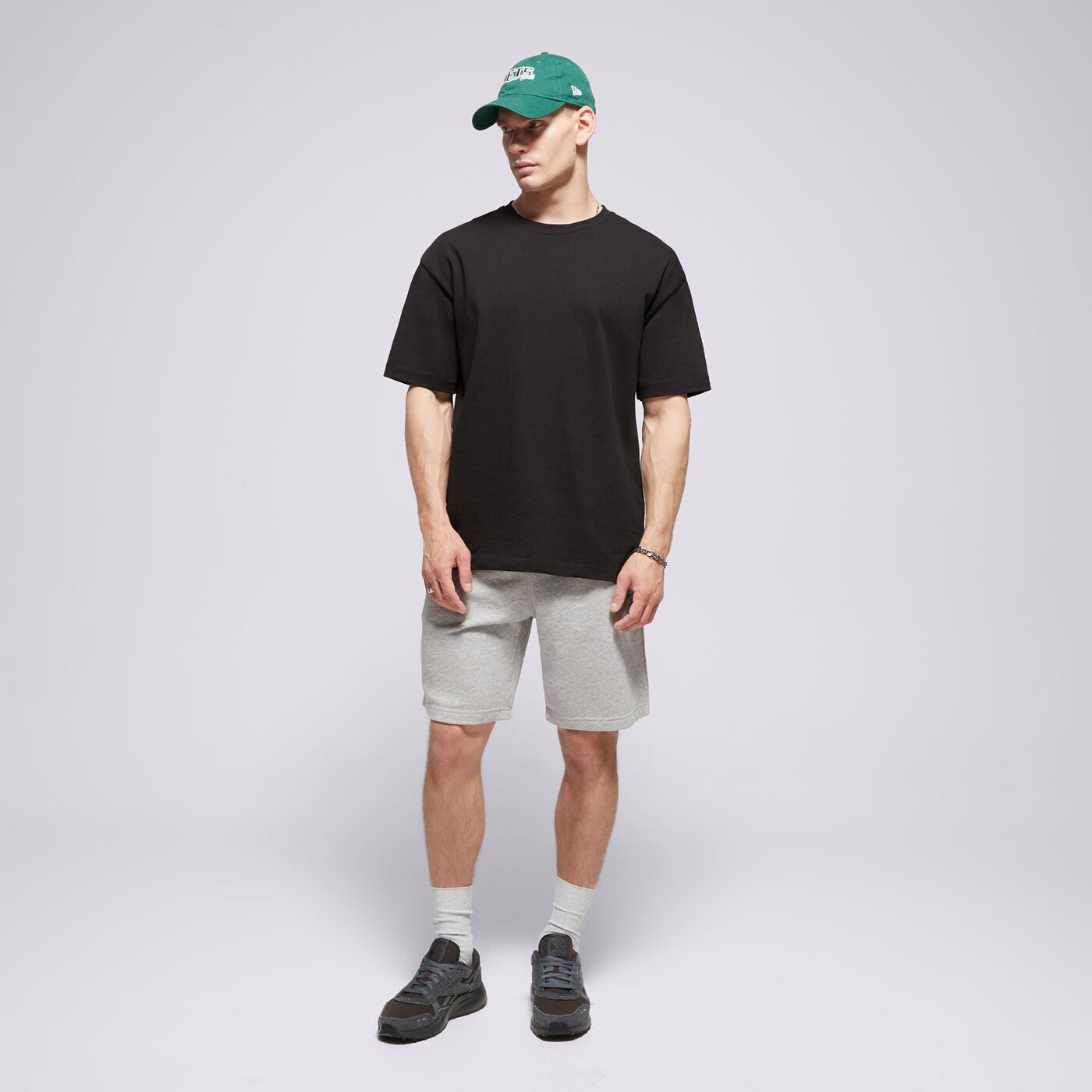 Мъжки къси панталони REEBOK ШОРТИ RI FT LEFT LEG SHORT hz8784_100067630 цвят сив