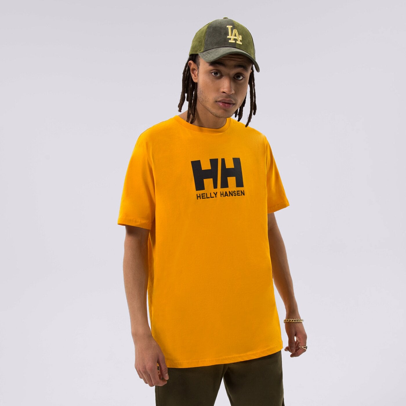 Мъжка тениска HELLY HANSEN ТЕНИСКА HH LOGO ТЕНИСКА 33979328 цвят горчица
