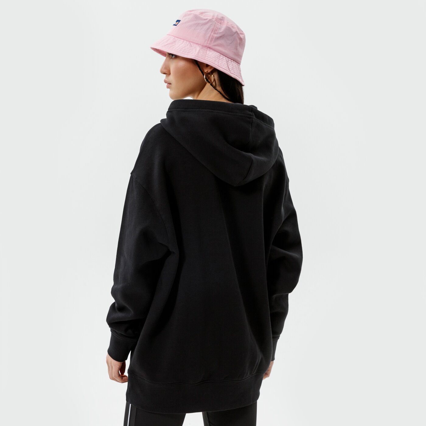 Дамски суичър NIKE СУИТЧЪР С КАЧУЛКА ESSENTIAL OVERSIZED HOODIE CLCTN dj7668-010 цвят черен