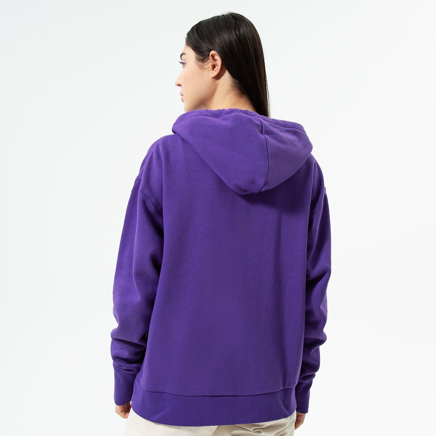 Дамски суичър NIKE СУИТЧЪР СЪС ЗАКОПЧАВАНЕ   С КАЧУЛКА LAL W NK FLC NBA dn4737-504 цвят виолетов