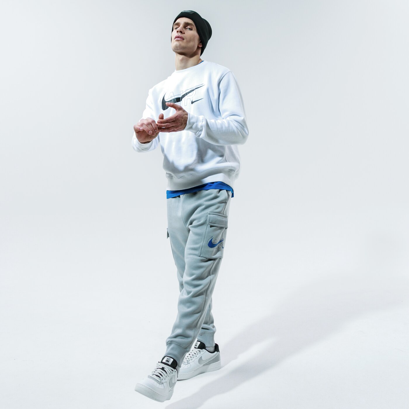 Мъжки панталони NIKE ПАНТАЛОНИ M NSW PANT CARGO AIR PRNT PACK dd9696-077 цвят сив