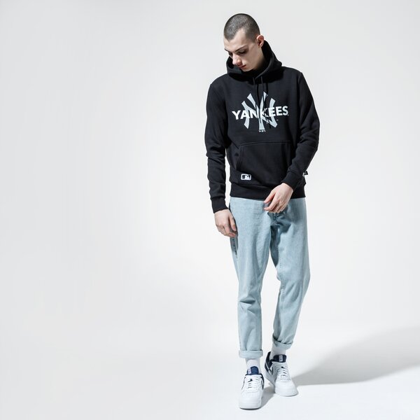 Мъжки суичър NEW ERA СУИТЧЪР С КАЧУЛКА PO HOODY NYY NEW YORK YANKEES BLK 12195438 цвят черен