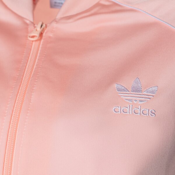 Детски суичър ADIDAS СУИТЧЪР СЪС ЗАКОПЧАВАНЕ SST TRACK ТОП GIRL h37864 цвят розов