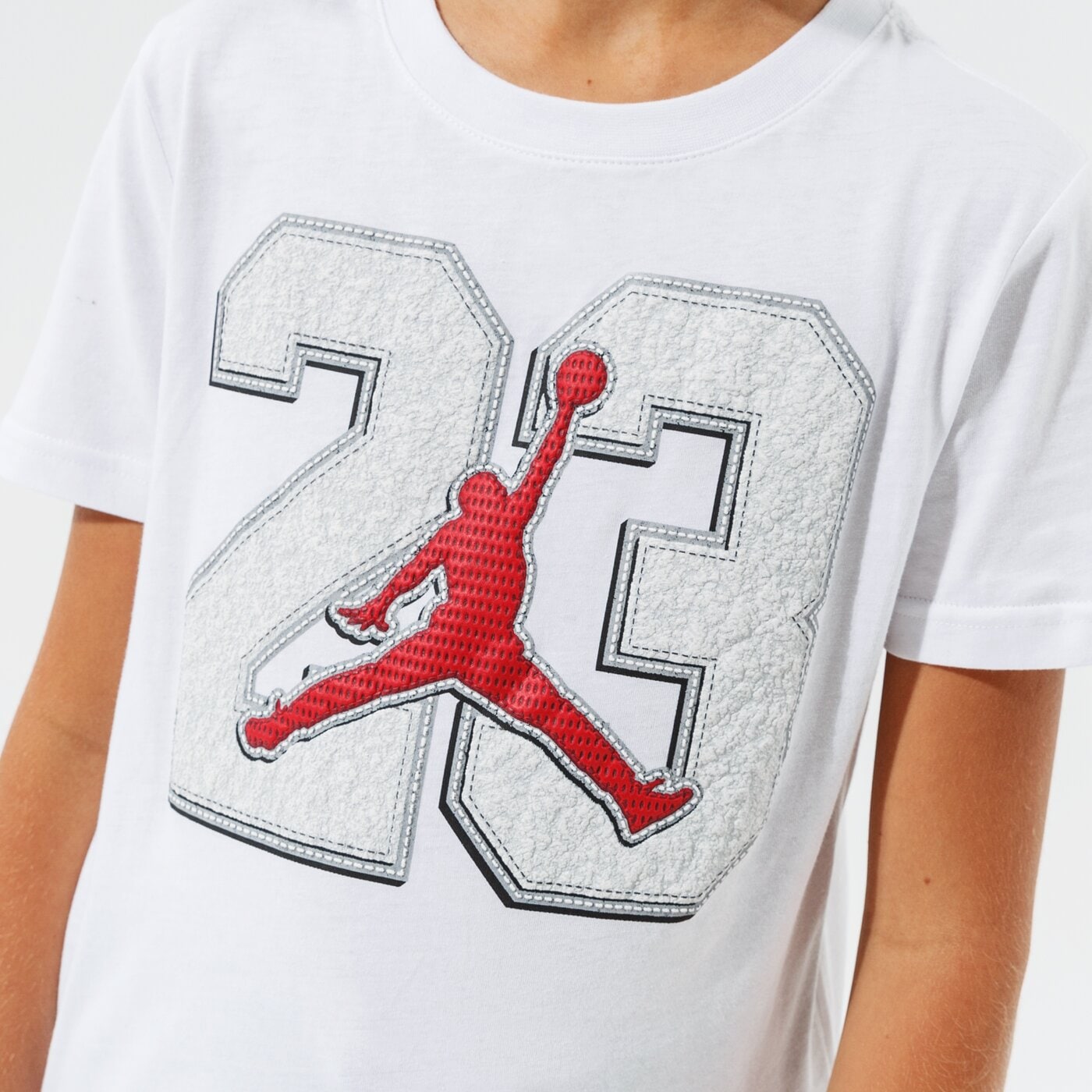 Детска тениска JORDAN ТЕНИСКА 23 GAME TIME BOY 95a639-001 цвят бял