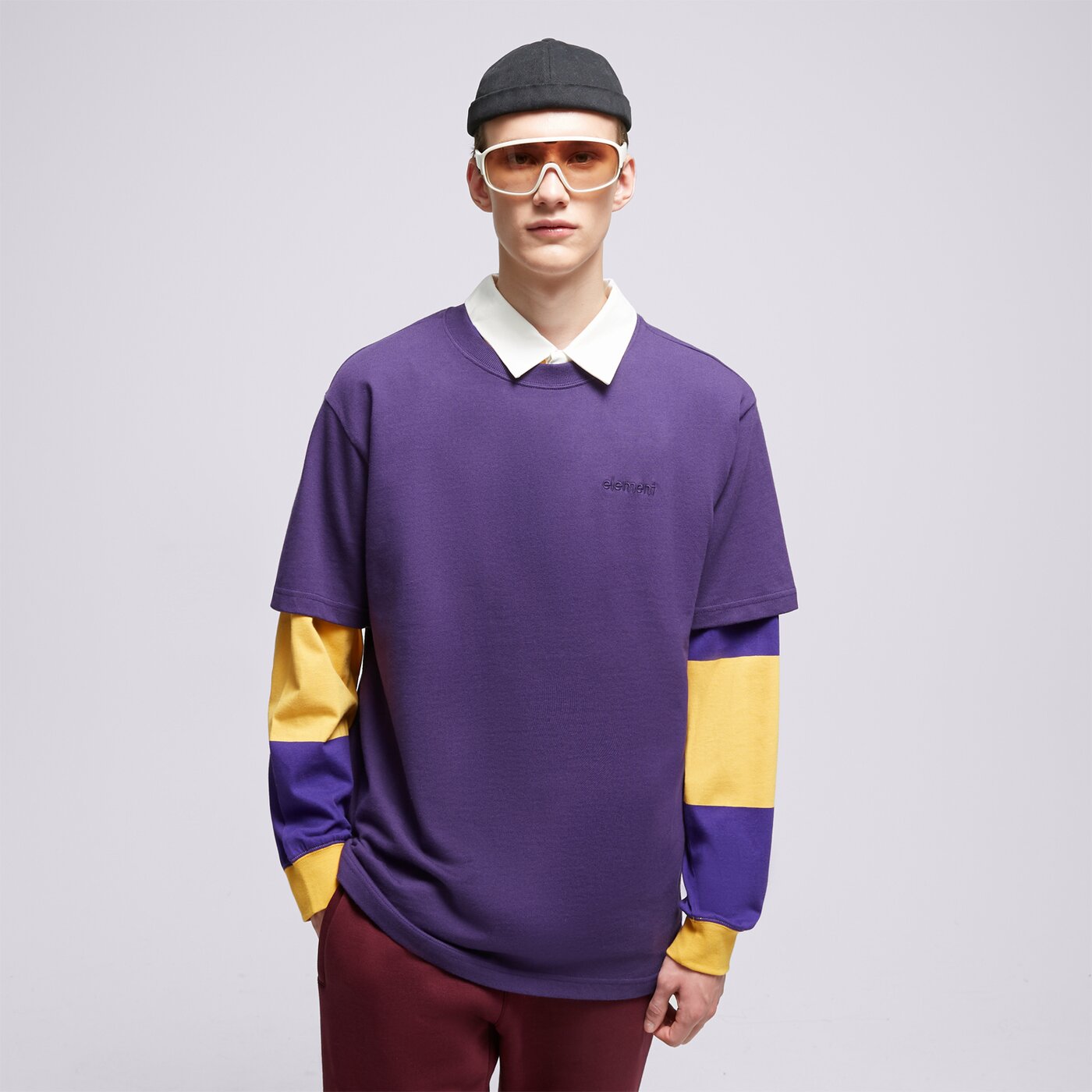 Мъжка тениска ELEMENT ТЕНИСКА CRAIL 3.0 SS elykt00120-psd0 цвят виолетов