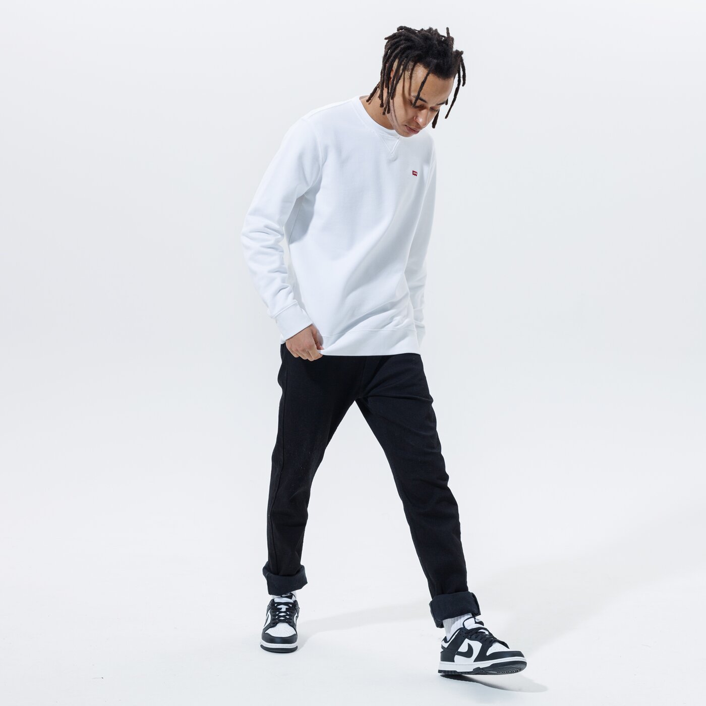 Мъжки суичър LEVI'S СУИТЧЪР NEW ORIGINAL CREW 359090000 цвят бял