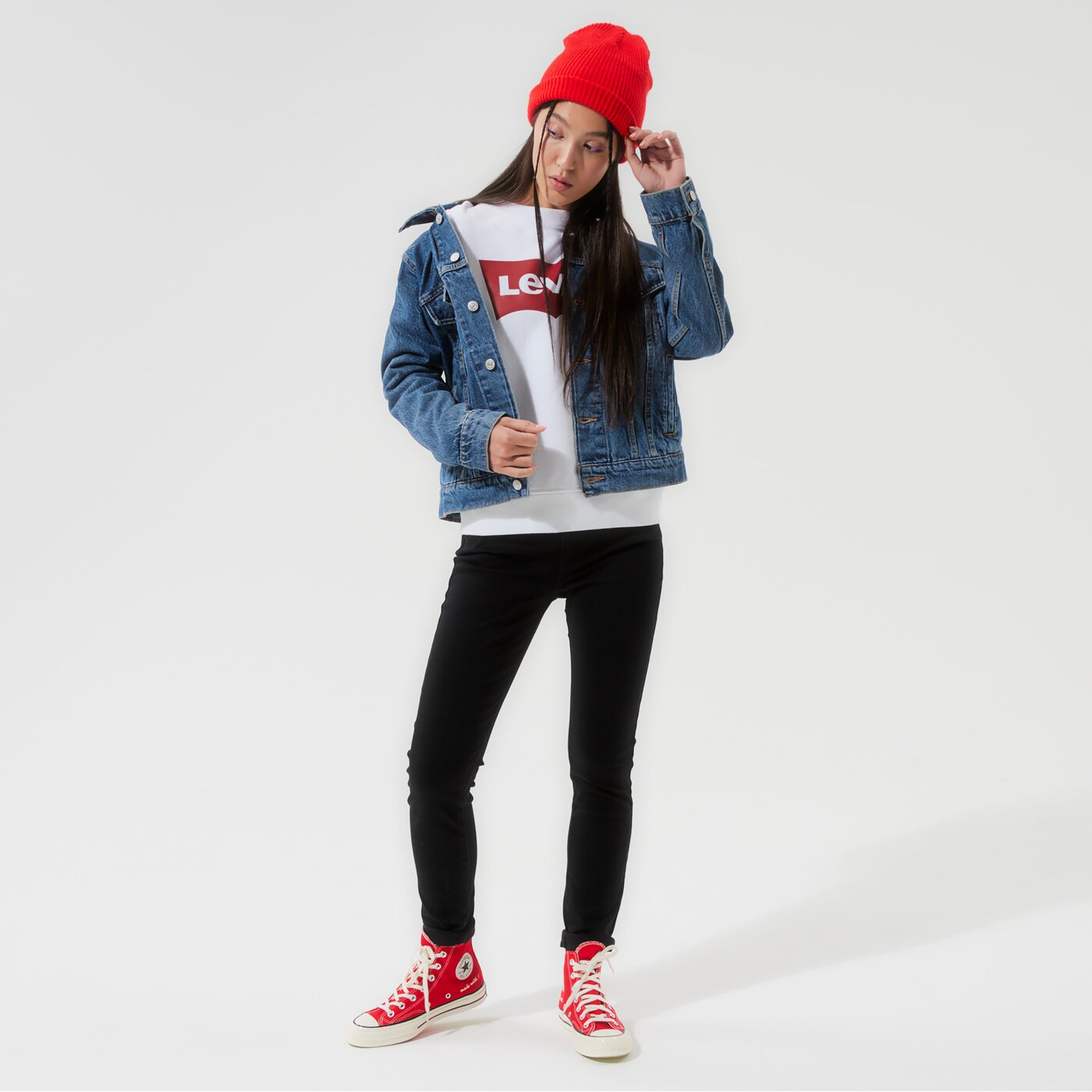 Дамско преходно яке LEVI'S ЯКЕ EX BOYFRIEND TRUCKER 29944-0012 цвят син