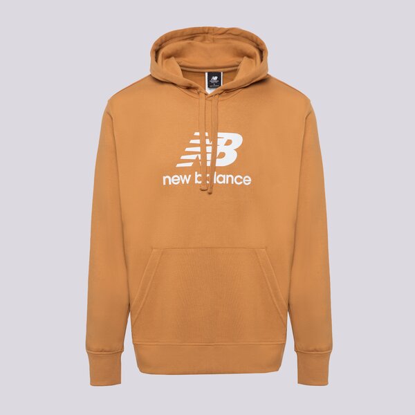 Мъжки суичър NEW BALANCE СУИТЧЪР С КАЧУЛКА ESSENTIALS STACKED mt31537tob цвят кафяв