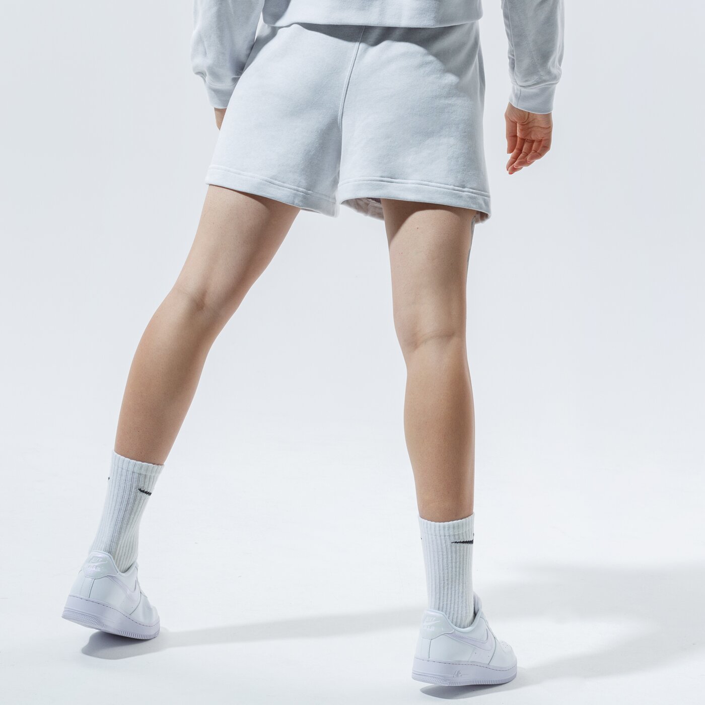 Дамски къси панталони NIKE ШОРТИ W NSW SHORT FT M2Z cu6405-094 цвят сив