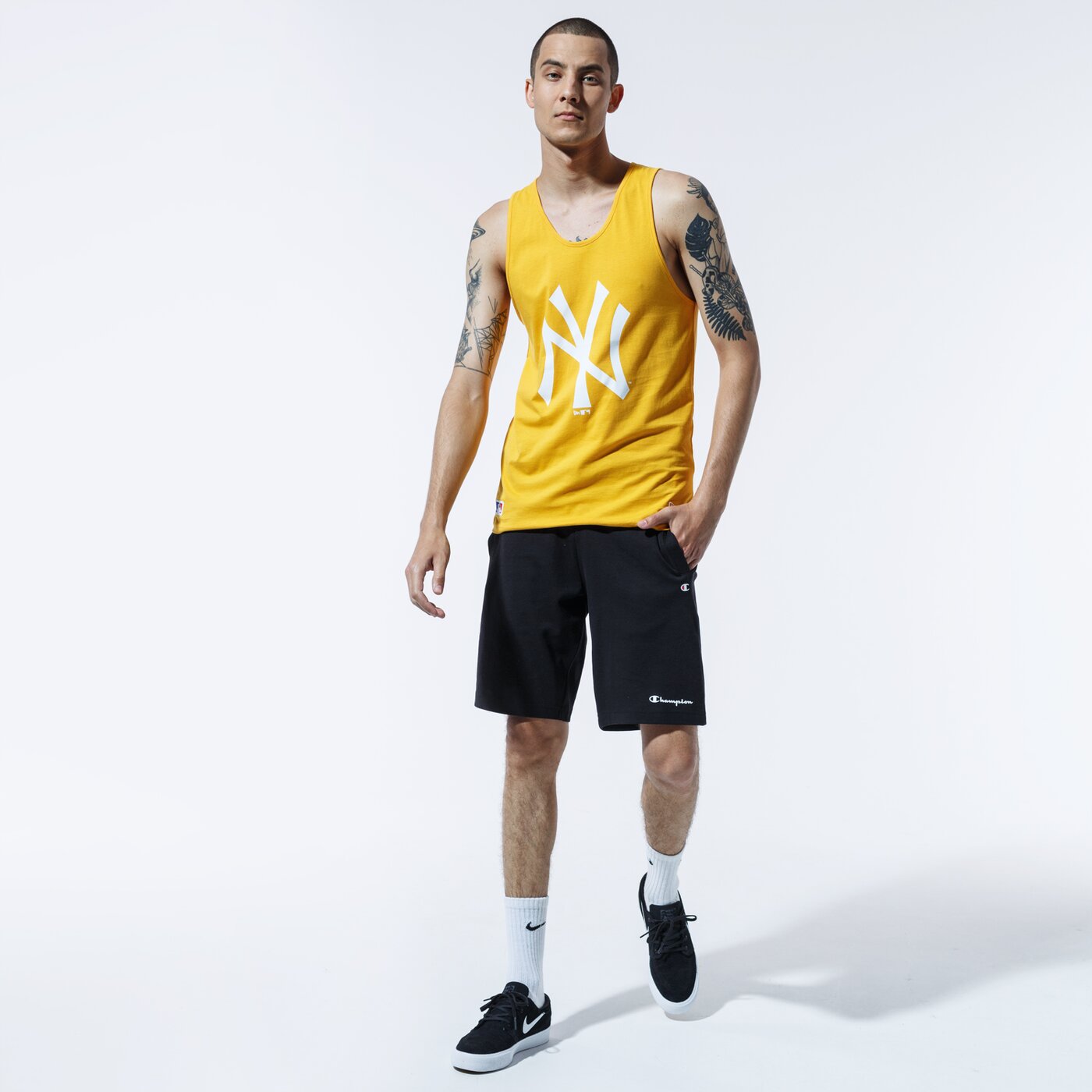 Мъжка тениска NEW ERA ПОТНИК MLB TEAM LOGO ПОТНИК NEYYAN AGD 12369816 цвят жълт