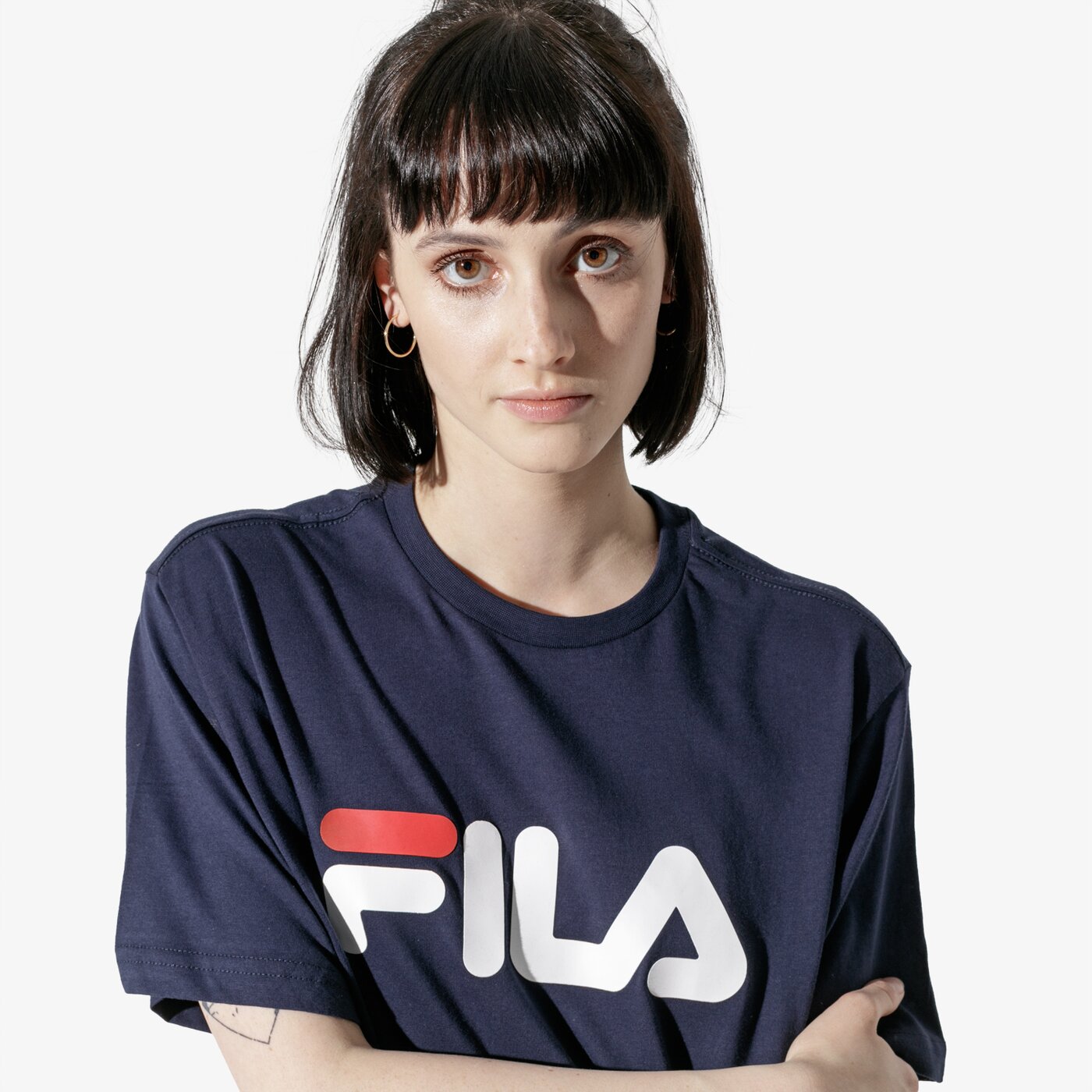 Дамска тениска FILA ТЕНИСКА SS PURE SHORT SLEEVE SHIRT WW 681093170w цвят тъмносин