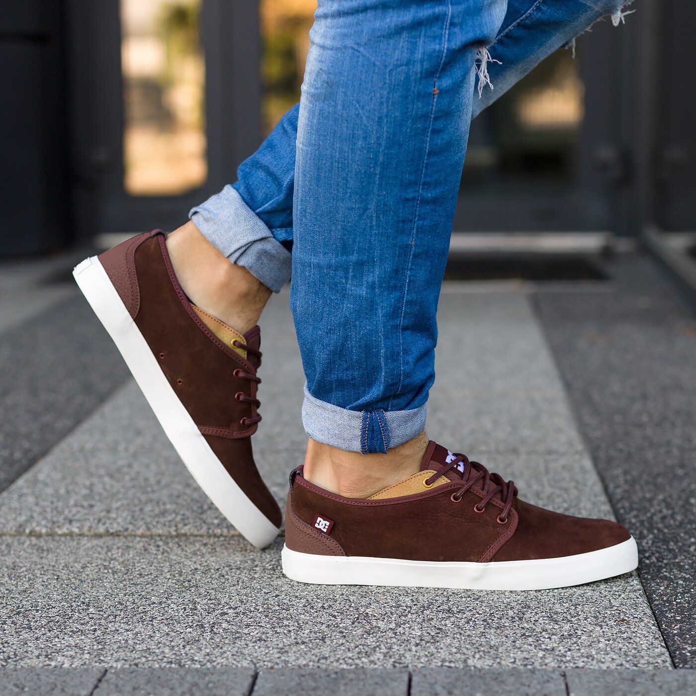 Мъжки маратонки DC STUDIO 2 LE. adys300414oxb цвят бордо