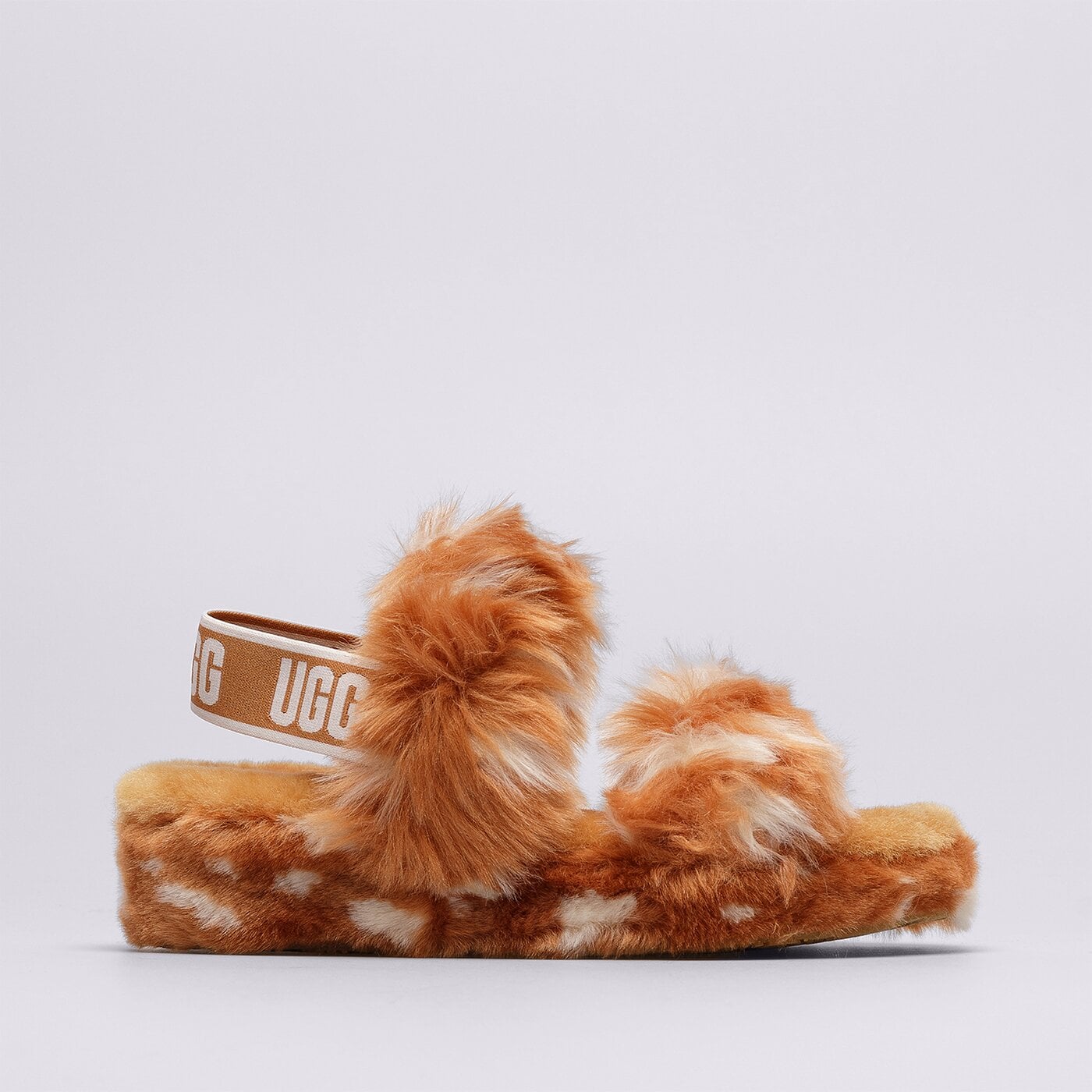 Дамски чехли и сандали UGG OH YEAH SPOTS 1118165-natural цвят бежов