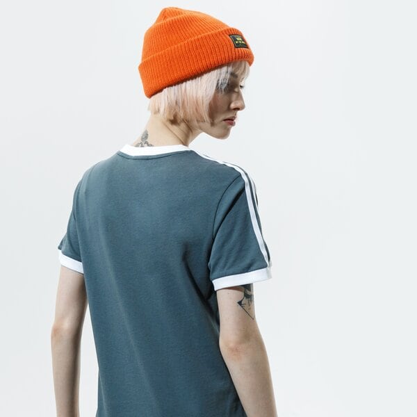 Дамска тениска ADIDAS ТЕНИСКА 3 STRIPES TEE gn2914 цвят зелен