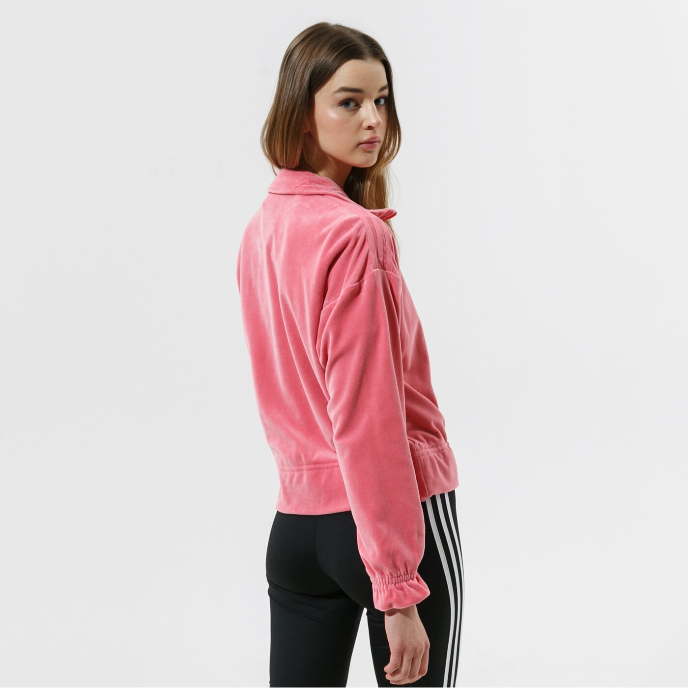Дамски суичър ADIDAS СУИТЧЪР TRACK ТОП gn3061 цвят розов