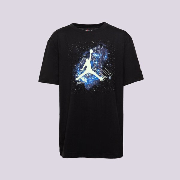 Детска тениска JORDAN ТЕНИСКА JDB SKY IS NOT THE LIMIT GLOW BOY 95d948-023 цвят черен