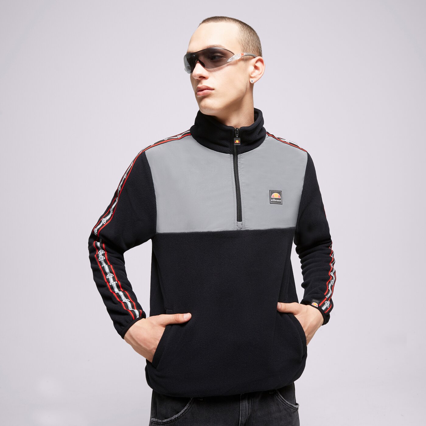 Мъжки суичър ELLESSE ПОЛАР ZABO OH JACKET BLK shp16200011 цвят черен