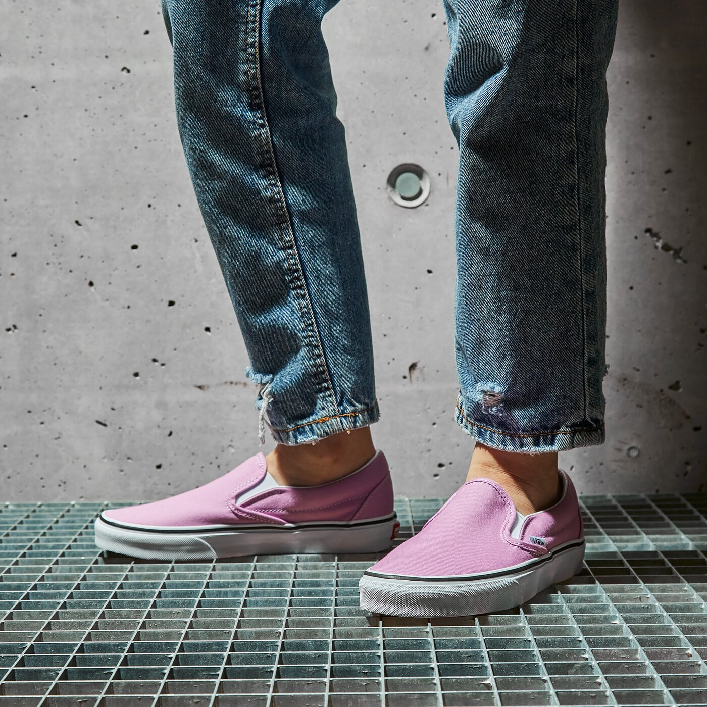 Дамски маратонки VANS UA CLASSIC SLIP-ON vn0a33tb3sq1 цвят виолетов