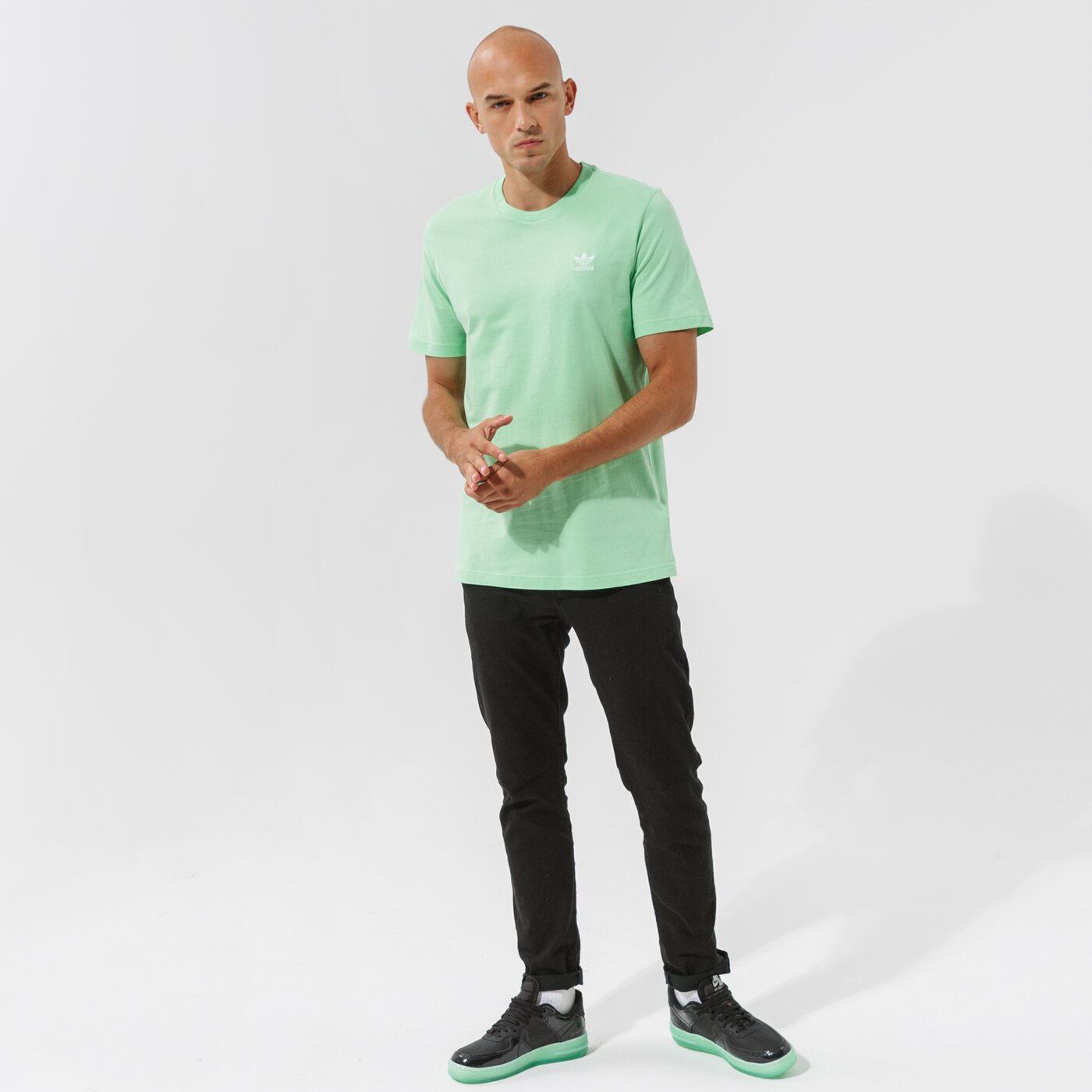 Мъжка тениска ADIDAS ТЕНИСКА ESSENTIAL h34633 цвят зелен