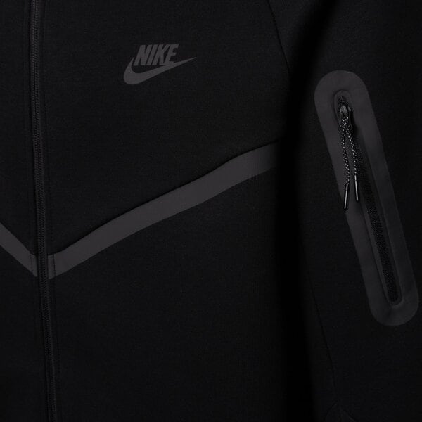 Мъжки суичър NIKE СУИТЧЪР С КАЧУЛКА M NK TCH FLC FZ WR HOODIE hv0949-010 цвят черен