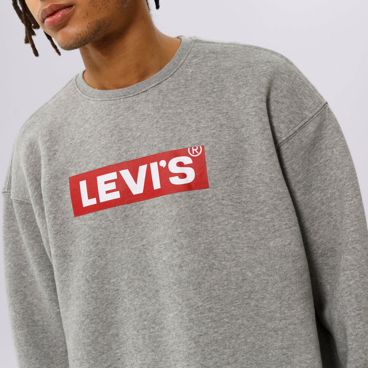 Мъжки суичър LEVI'S СУИТЧЪР T3 RELAXED GRAPHIC CREW 39134-0030 цвят сив