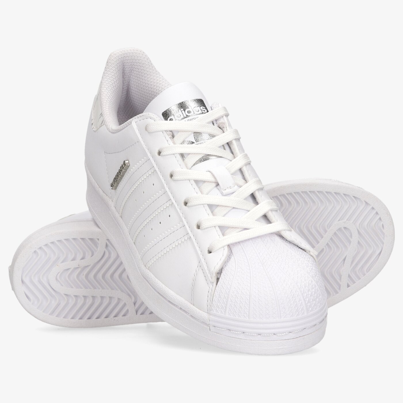 Детски маратонки ADIDAS SUPERSTARJ h03993 цвят бял