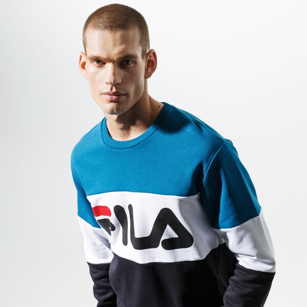 Мъжки суичър FILA СУИТЧЪР STRAIGHT BLOCKED CREW 681255a216 цвят син