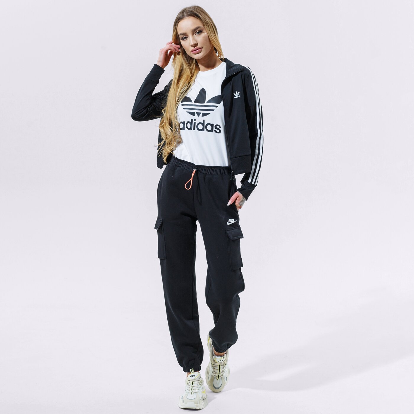 Дамски суичър ADIDAS СУИТЧЪР СЪС ЗАКОПЧАВАНЕ FIREBIRD TT PB gn2817 цвят черен