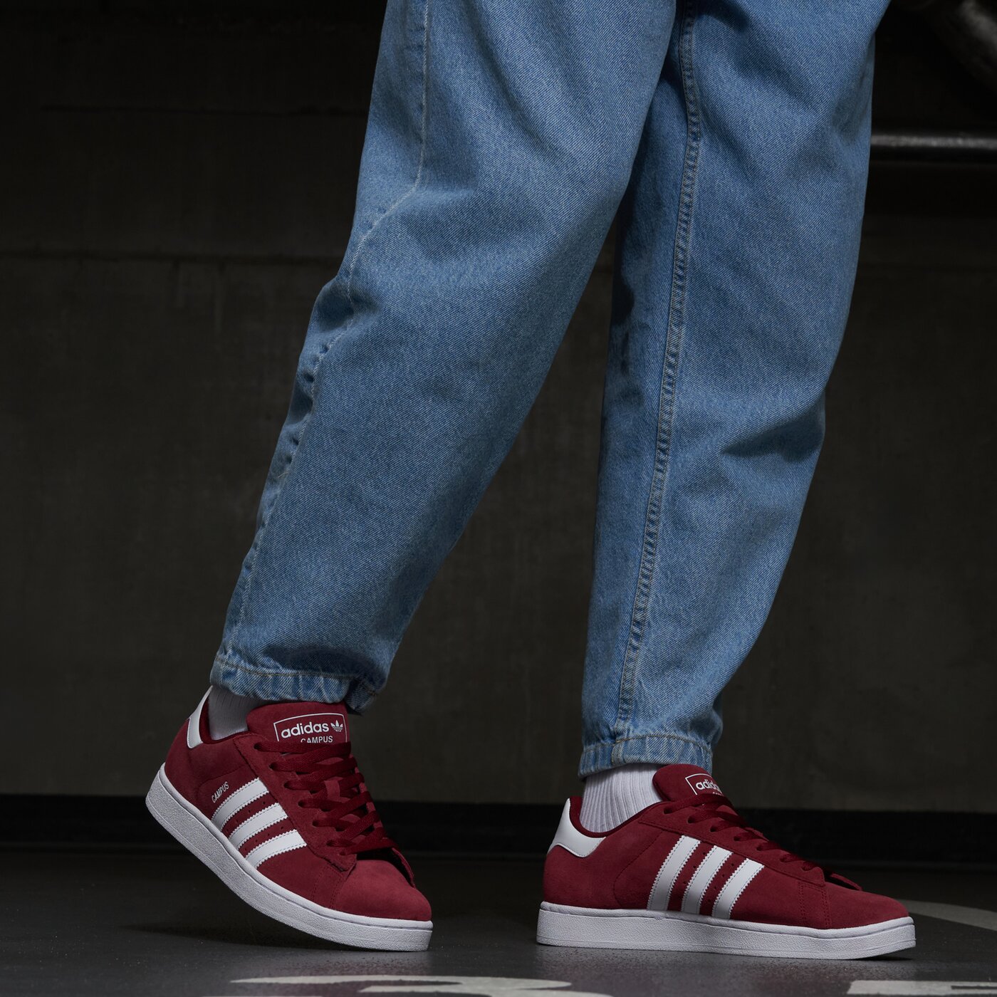 Мъжки маратонки ADIDAS CAMPUS 2 id9842 цвят бордо