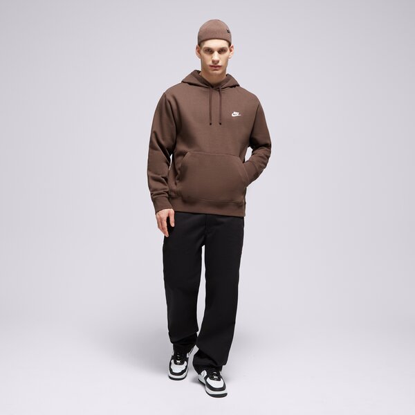 Мъжки суичър NIKE СУИТЧЪР С КАЧУЛКА SPORTSWEAR CLUB FLEECE bv2654-237 цвят кафяв