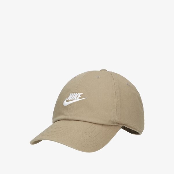 Дамска шапка с козирка NIKE ШАПКА SPORTSWEAR HERITAGE86 FUTURA WASHED 913011-247 цвят бежов