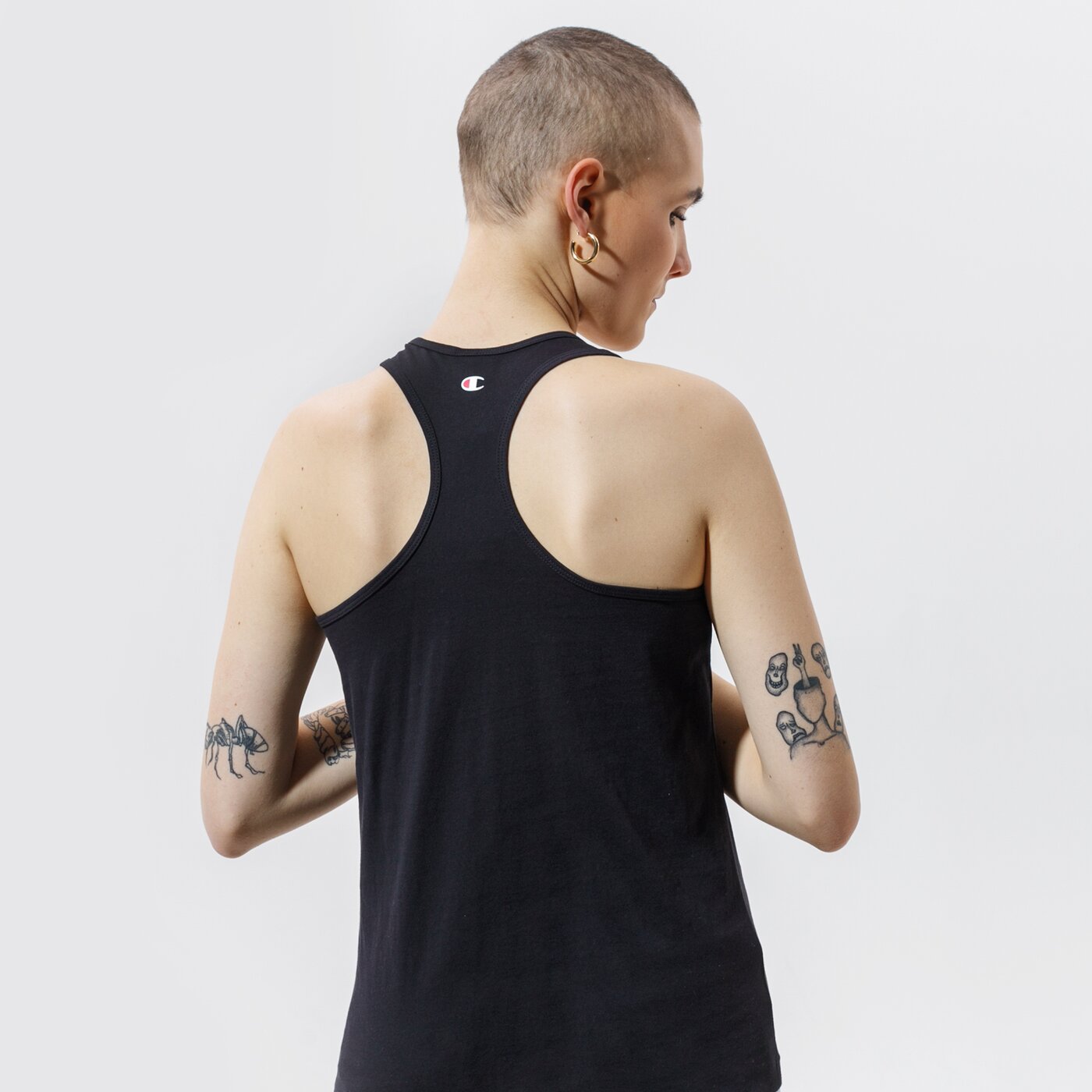 Дамска тениска CHAMPION ПОТНИК ПОТНИК ТОП 112607kk001 цвят черен