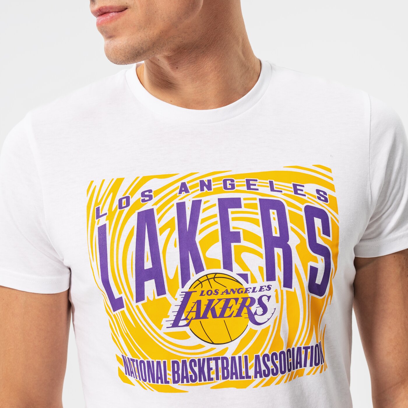 Мъжка тениска NEW ERA ТЕНИСКА TEE LAKERS WHT 13051080 цвят бял