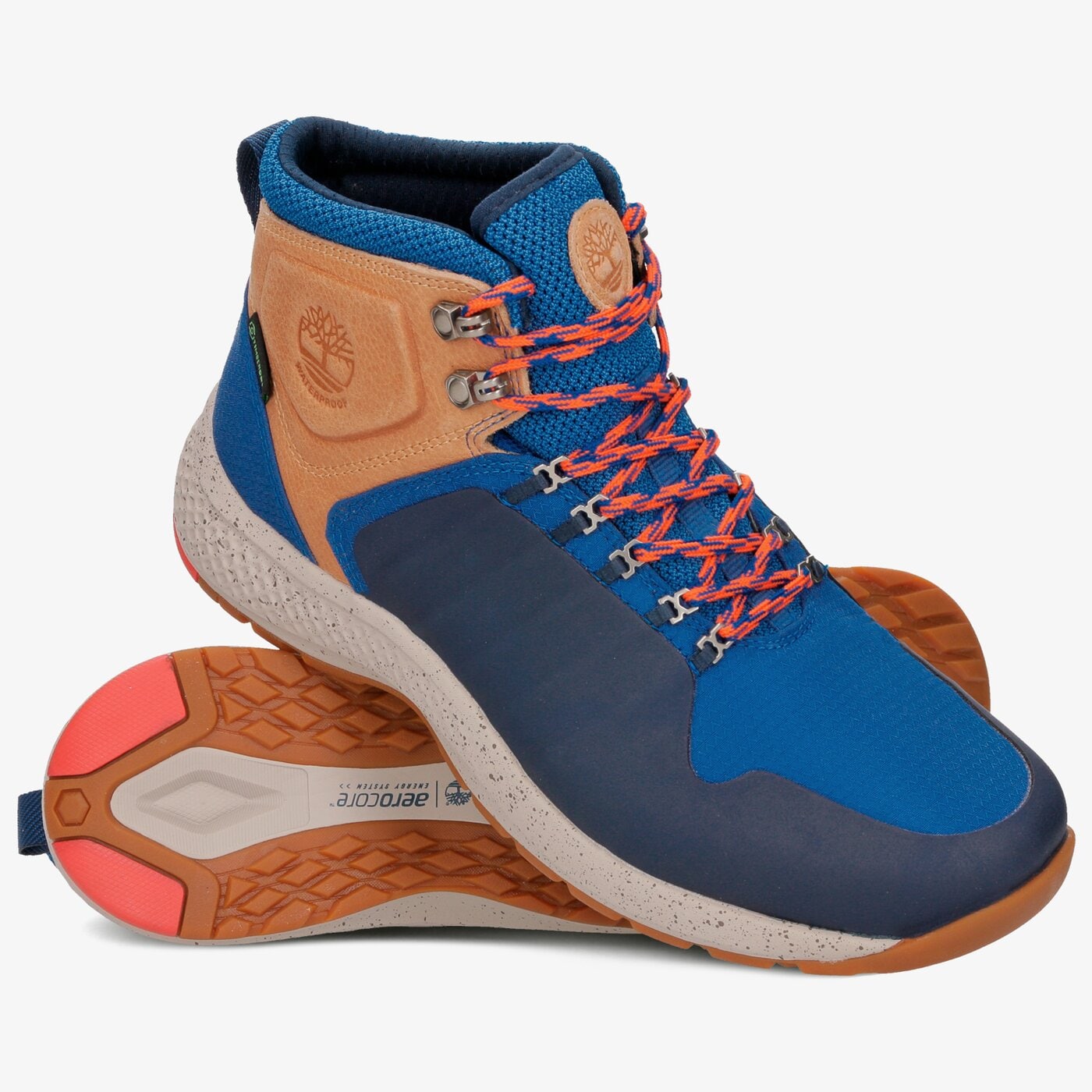 Мъжки зимни обувки TIMBERLAND FLYROAM TRAIL FABRIC WP ca1qhs цвят син