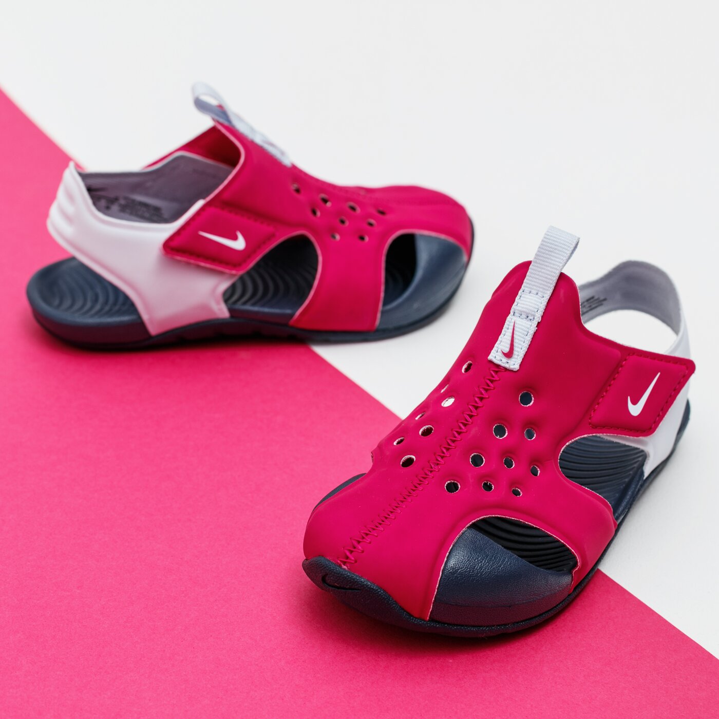 Детски чехли и сандали NIKE SUNRAY PROTECT 2 (TD) 943827-604 цвят розов