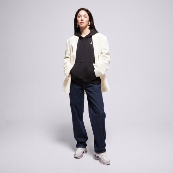 Дамски суичър СУИТЧЪР С КАЧУЛКА W JORDAN BRKLN FLC PO 24 fv7071-010 цвят черен