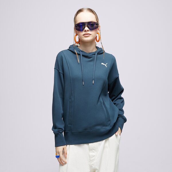 Дамски суичър PUMA СУИТЧЪР С КАЧУЛКА HER HOODIE TR 673110 16 цвят зелен