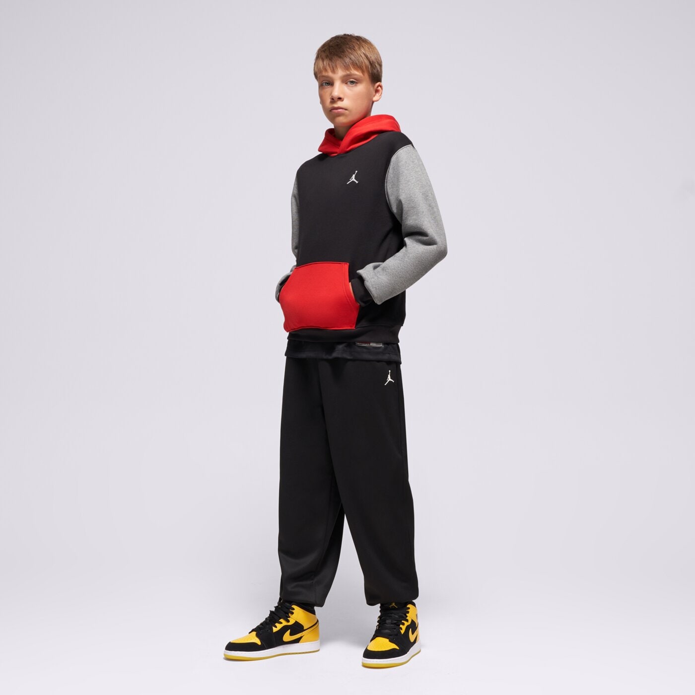 Детски суичър JORDAN СУИТЧЪР С КАЧУЛКА MJ BRKLN FLC PO HOODIE MJ BRKLN FLC 95f116-kr5 цвят многоцветен