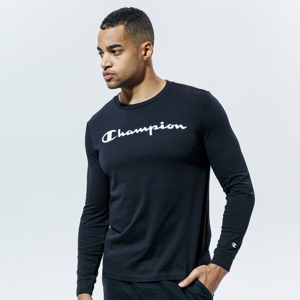 Мъжка тениска CHAMPION ТЕНИСКА CREWNECK LONG SLEEVE ТЕНИСКА 214748kk001 цвят черен