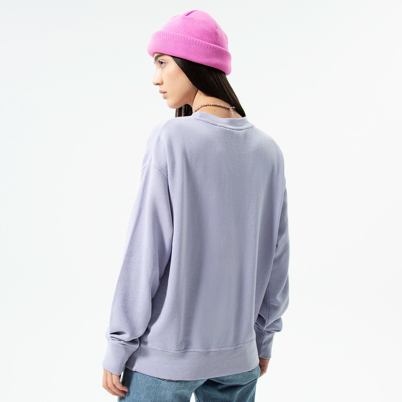 Дамски суичър LEVI'S СУИТЧЪР GRAPHIC STANDARD CREW 18686-0105 цвят син