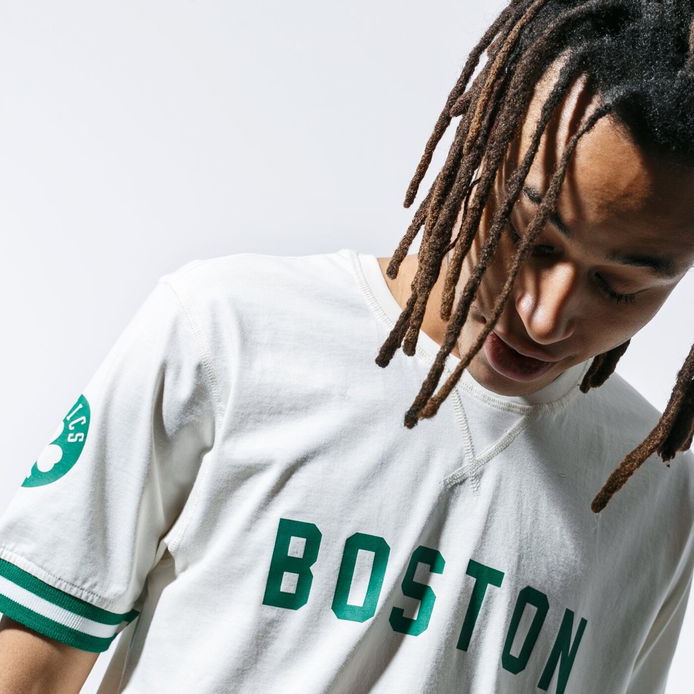 Мъжка тениска NEW ERA ТЕНИСКА NBA WORDMARK TEE CELTICS BOSTON CELTICS SFP 12123885 цвят бежов