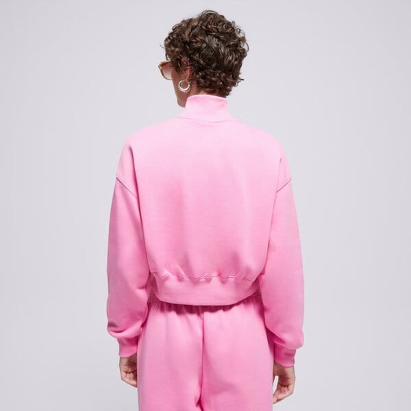 Дамски суичър NIKE СУИТЧЪР СЪС ЗАКОПЧАВАНЕ   W NSW PHNX FLC QZ CROP dq5767-675 цвят розов