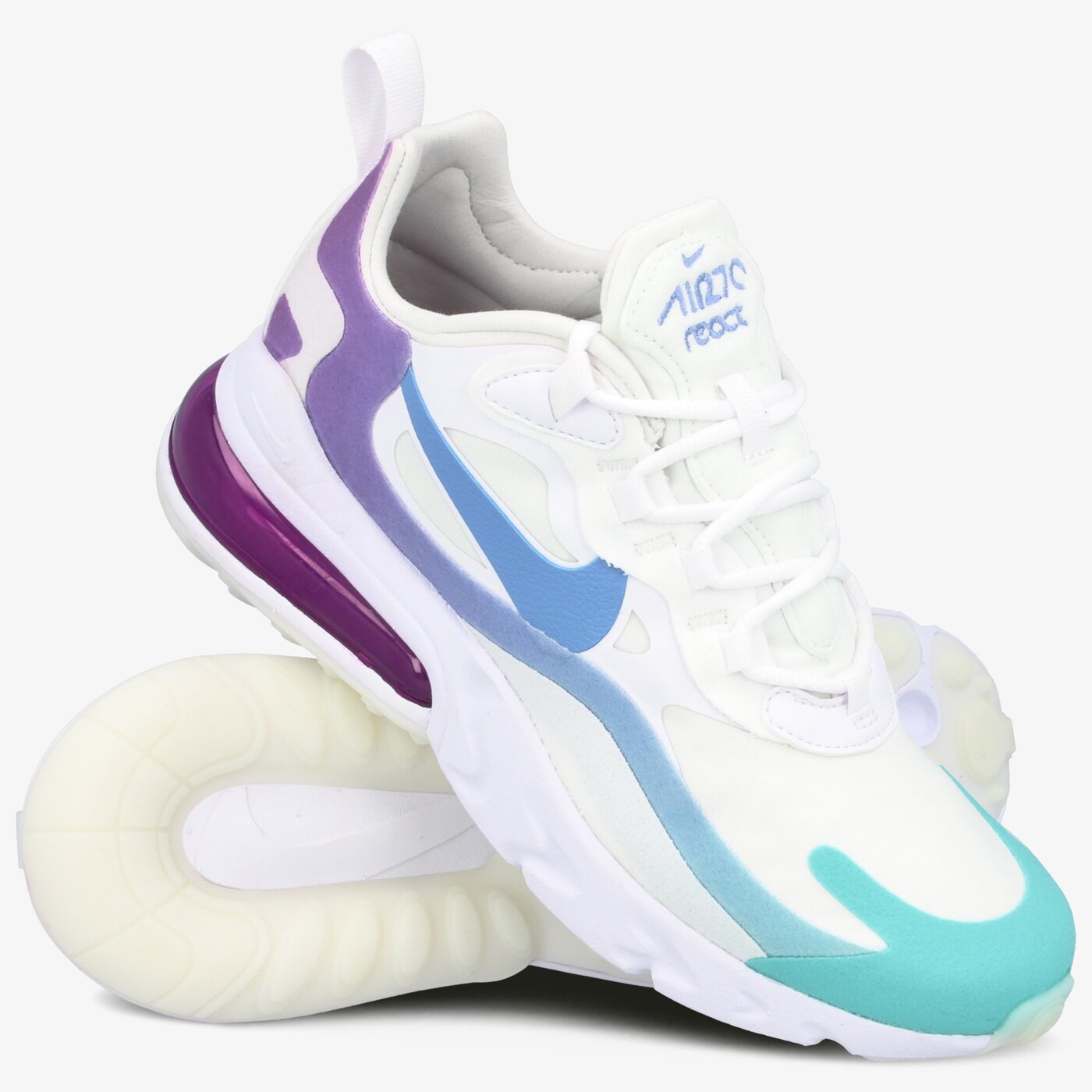 Дамски маратонки NIKE AIR MAX 270 REACT at6174-102 цвят бял