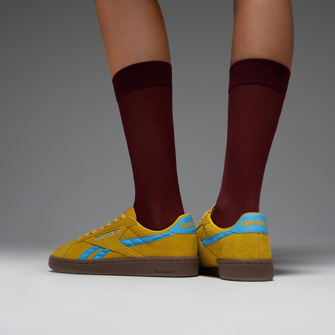 Дамски маратонки REEBOK CLUB C GROUNDS UK 100229525 цвят жълт